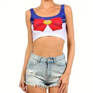 Sailor Moon 🌙 Spandex Crop Top